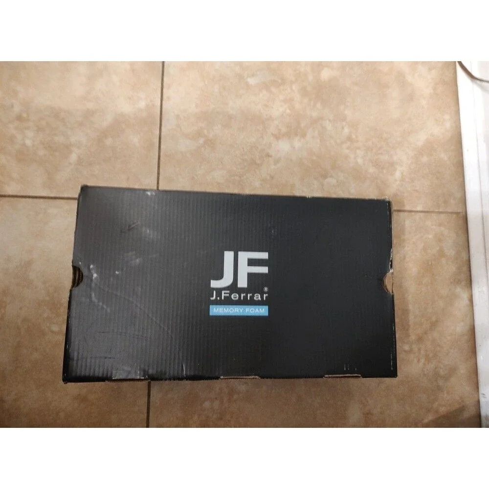 Men's in box JF J Ferrar Brody BLK W Black Dressy Shoes Size 9.5W Good condition
